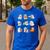 Ghost Reading Teacher Halloween Librarian Book Lover School Men's Casual T-Shirt Royal Blue Ghost Reading Teacher Halloween Librarian Book Lover School Men's Casual T-Shirt Royal Blue