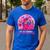 Ghost And Witch Boston Terrier Dog In October We Wear Pink Men's Casual T-Shirt Royal Blue