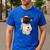 Girls I Heart Mom Love Mama Boston Terrier Dog Lover Men's Casual T-Shirt Royal Blue