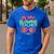 In My Glowing Teacher Era Groovy Colorful Bright Men's Casual T-Shirt Royal Blue