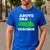 Golf Pun Above Par Teacher School Golfing Men & Women Men's Casual T-Shirt Royal Blue