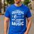 Some Grandpas Play Bingo Real Grandpas Teach Music Teacher Men's Casual T-Shirt Royal Blue Some Grandpas Play Bingo Real Grandpas Teach Music Teacher Men's Casual T-Shirt Royal Blue
