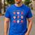 Groovy Kindergarten Is My Jam Strawberry Kinder Team Teacher Men's Casual T-Shirt Royal Blue