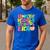 Groovy In My Middle School Era Back To School Teacher Men's Casual T-Shirt Royal Blue