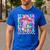 Groovy Teacher Cute Coquette Bow Flower Retro Back To School Men's Casual T-Shirt Royal Blue