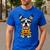 Halloween Dog Boston Terrier Mummy Costume Men Women Kids Men's Casual T-Shirt Royal Blue