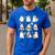Halloween Ghost Music Teacher Playing Instruments Men's Casual T-Shirt Royal Blue Halloween Ghost Music Teacher Playing Instruments Men's Casual T-Shirt Royal Blue