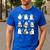 Halloween Ghost Playing Musical Instruments Music Teacher Men's Casual T-Shirt Royal Blue Halloween Ghost Playing Musical Instruments Music Teacher Men's Casual T-Shirt Royal Blue