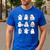 Halloween Ghost Speech Therapy SLP Fall Teacher Tee Men's Casual T-Shirt Royal Blue
