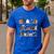 Halloween Library Ghost Books Teacher Spooky Trick Or Teach Men's Casual T-Shirt Royal Blue Halloween Library Ghost Books Teacher Spooky Trick Or Teach Men's Casual T-Shirt Royal Blue