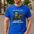 Halloween Monster Math Pun Teacher Humor Men's Casual T-Shirt Royal Blue