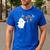 Halloween Music Note Ghost Teacher Fall Musical Instrument Men's Casual T-Shirt Royal Blue