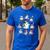 Halloween PE Teacher Ghost Playing Sports Physical Education Men's Casual T-Shirt Royal Blue Halloween PE Teacher Ghost Playing Sports Physical Education Men's Casual T-Shirt Royal Blue