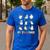 Halloween PE Teacher Spooky Physical Education Teacher Men's Casual T-Shirt Royal Blue