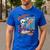 Halloween Skeleton Geography Teacher Pumpkin Bats Classroom Men's Casual T-Shirt Royal Blue Halloween Skeleton Geography Teacher Pumpkin Bats Classroom Men's Casual T-Shirt Royal Blue