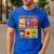 Halloween Spooky Syllable Types Teacher Educational Men's Casual T-Shirt Royal Blue Halloween Spooky Syllable Types Teacher Educational Men's Casual T-Shirt Royal Blue