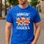 Hanging With My Cookies Gingerbread Christmas Teacher Xmas Men's Casual T-Shirt Royal Blue