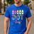 Happy Dot Day 2025 Teacher Kids Girls Colorful Polka Dot Day Men's Casual T-Shirt Royal Blue Happy Dot Day 2025 Teacher Kids Girls Colorful Polka Dot Day Men's Casual T-Shirt Royal Blue