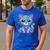 Happy Dot Day Colorful Polka Dot Cat Kitten Teachers Kids Men's Casual T-Shirt Royal Blue Happy Dot Day Colorful Polka Dot Cat Kitten Teachers Kids Men's Casual T-Shirt Royal Blue