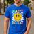Happy Fri-Yay Teacher Friday Weekend School Men's Casual T-Shirt Royal Blue