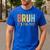 Happy Friyay Teacher Shirt Cute Teacher Fashion Bruh Fri-Yay Men's Casual T-Shirt Royal Blue