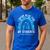 Happy Teacher I Wear Blue For My Students Autism Awareness Men's Casual T-Shirt Royal Blue