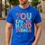 You Can Do Hard Things School Student Teachers Men's Casual T-Shirt Royal Blue You Can Do Hard Things School Student Teachers Men's Casual T-Shirt Royal Blue