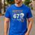 Haunted By 67 Halloween 67 Meme Six Seven Teacher Men's Casual T-Shirt Royal Blue Haunted By 67 Halloween 67 Meme Six Seven Teacher Men's Casual T-Shirt Royal Blue