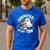Haunted By My TBR Cute Ghost Book Reading Teacher Halloween Men's Casual T-Shirt Royal Blue