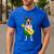 Hawaiian Boston Terrier Dog Pineapple Ukulele Summer For Men Women Girls Kids Men's Casual T-Shirt Royal Blue
