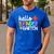 Hello Kindergarten Team Kinder Back To School Teacher Kids Men's Casual T-Shirt Royal Blue