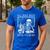 I'Ll Just Wait Until It's Quiet Skeleton Halloween Teacher Men's Casual T-Shirt Royal Blue