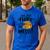 I'm Just Here To Get Messy Art Teacher Artist Painting Men's Casual T-Shirt Royal Blue
