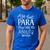 I'm That Paraprofessional They Told You About Retro Teacher Men's Casual T-Shirt Royal Blue