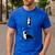 Inhale Exhale Yoga Boston Terrier Tshirt Men's Casual T-Shirt Royal Blue