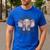 Just a Teacher Who Loves Elephants Elephant Lover Educator Men's Casual T-Shirt Royal Blue