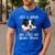Just a Woman Who Loves Her Boston Terrier Cute Dog Mom Men's Casual T-Shirt Royal Blue