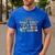 Keep Calm It's My Last Day At Work Groovy Teacher Retro Men's Casual T-Shirt Royal Blue