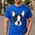 Kids Boston Terrier Dog For Women And Girls Men's Casual T-Shirt Royal Blue