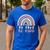 Be Kind ASL Sign Language Deaf SPED Teacher Kids Men Women Men's Casual T-Shirt Royal Blue