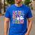 Kinder Boo Crew Kindergarten Teacher Student Halloween Men's Casual T-Shirt Royal Blue