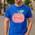 Kindergarten Apple Word Art For Teachers & Students Men's Casual T-Shirt Royal Blue