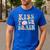 Kiss Your Brain Teacher Inspire Educate Groovy Retro Vintage Men's Casual T-Shirt Royal Blue