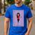 La Maestra Mexican Bingo Card Teacher Lottery Card Men's Casual T-Shirt Royal Blue