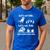 Let's Eat Kids Fun Dinosaurs Grammar Teacher Men's Casual T-Shirt Royal Blue