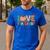 Love 5th Grade Thanksgiving Colorful Fall Leaves Teacher Men's Casual T-Shirt Royal Blue