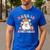Math Is Spooktacular Math Teacher Spooky Halloween Men's Casual T-Shirt Royal Blue