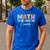 Math The Only Subject That Counts Cute Teacher Educator Men's Casual T-Shirt Royal Blue