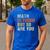 Math Teacher Quote Math Is Tough But So Are You Men's Casual T-Shirt Royal Blue