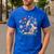 Microscope Flower Butterfly Biology Science Teacher Student Men's Casual T-Shirt Royal Blue Microscope Flower Butterfly Biology Science Teacher Student Men's Casual T-Shirt Royal Blue
